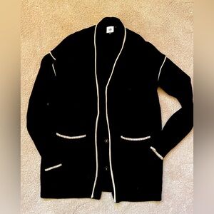 Cabi Comfort Cardigan Black and Off-White
Size: Small 
Excellent condition